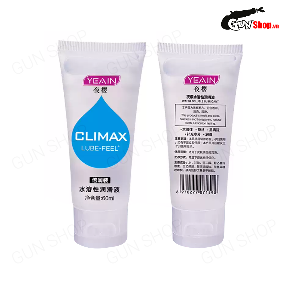Gel bôi trơn Yeain Climax Lube Feel 60ml an toàn dịu nhẹ, tăng khoái cảm — ảnh 6