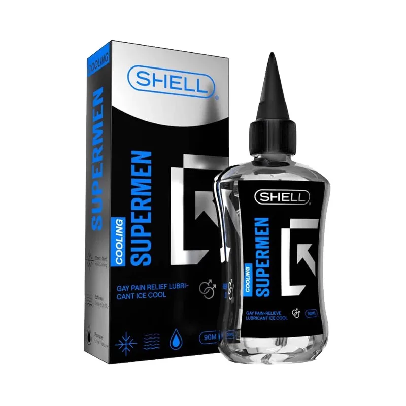 Gel bôi trơn hậu môn mát lạnh Shell Supermen Cooling 90ml, siêu mượt, tăng khoái cảm