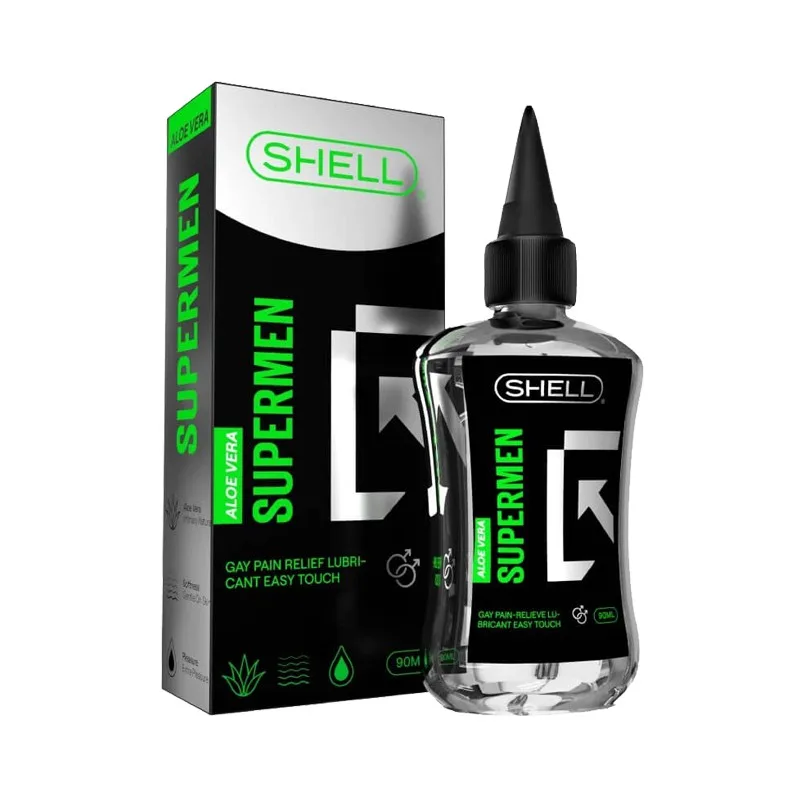 Gel bôi trơn hậu môn lô hội Shell Supermen 90ml, an toàn nhanh chóng