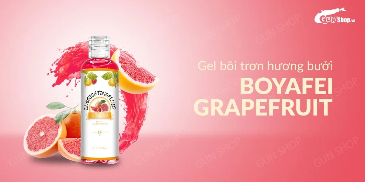 Gel bôi trơn Boyafei hương bưởi 200ml kích thích hấp dẫn — Ưu điểm nổi bật của gel bôi trơn Boyafei Grapefruit