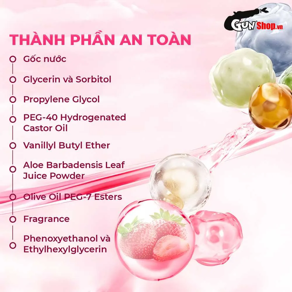 Gel bôi trơn hương dâu Firon Berry Kiss - Chai 50ml — ảnh 4