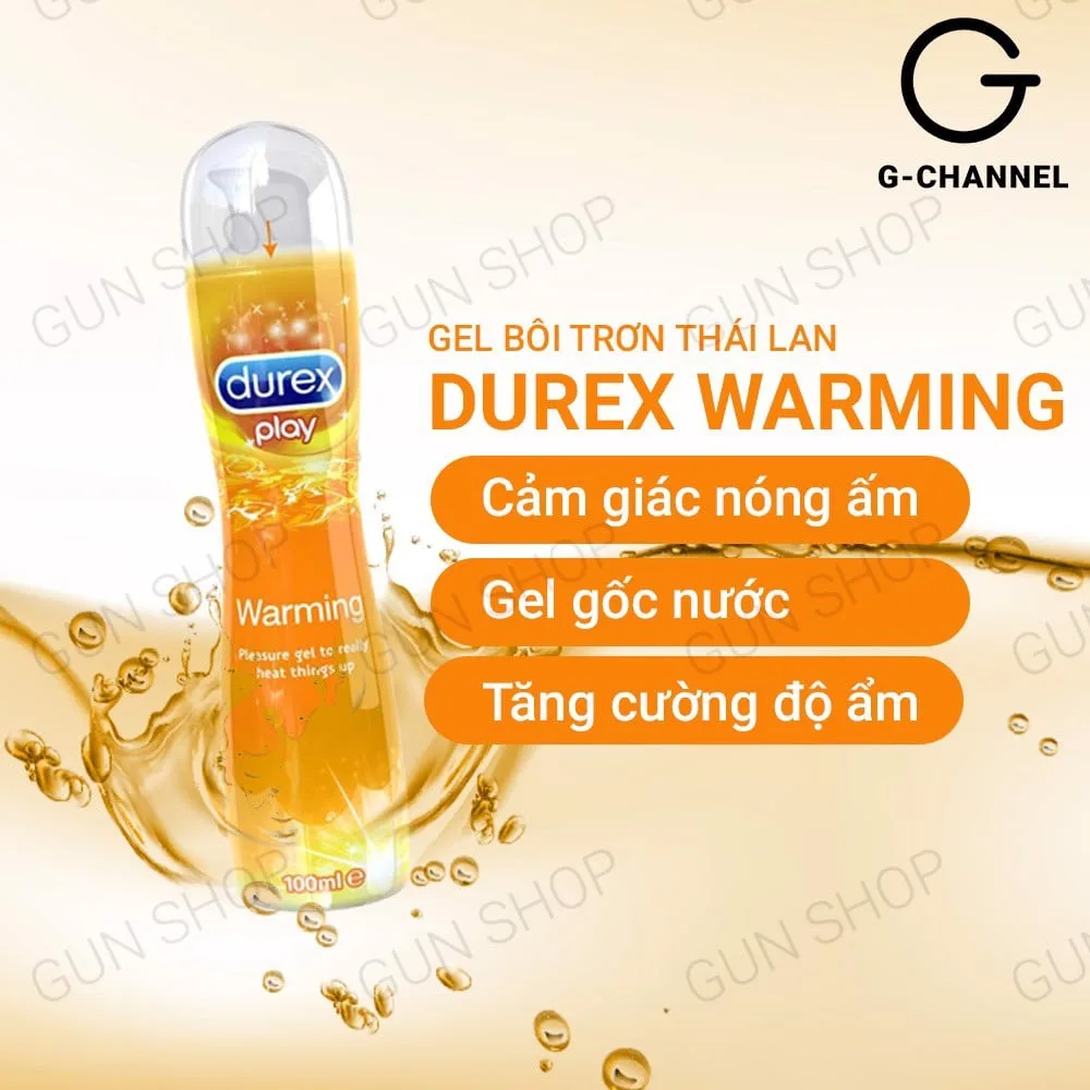 Gel bôi trơn Durex Warming 100ml tăng khoái cảm, nóng ấm sâu — ảnh 3