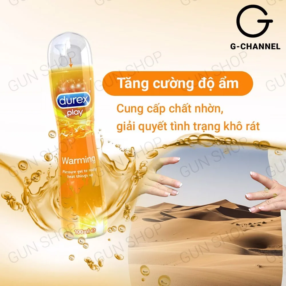 Gel bôi trơn Durex Warming 100ml tăng khoái cảm, nóng ấm sâu — ảnh 5