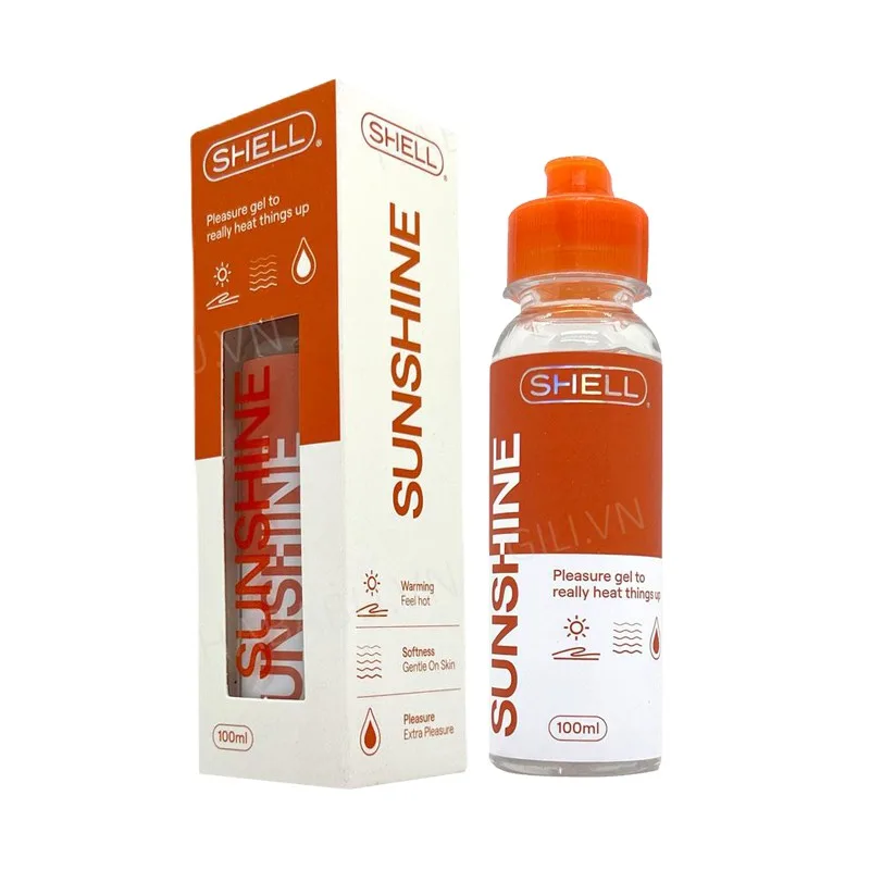 Gel bôi trơn Shell Sunshine 100ml cảm giác nóng ấm tăng khoái cảm