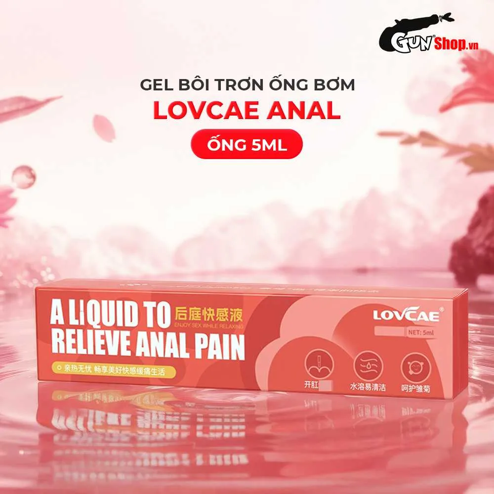 Gel bôi trơn ống bơm Lovcae Anal - Giảm đau quan hệ hậu môn - Ống 5ml — ảnh 3