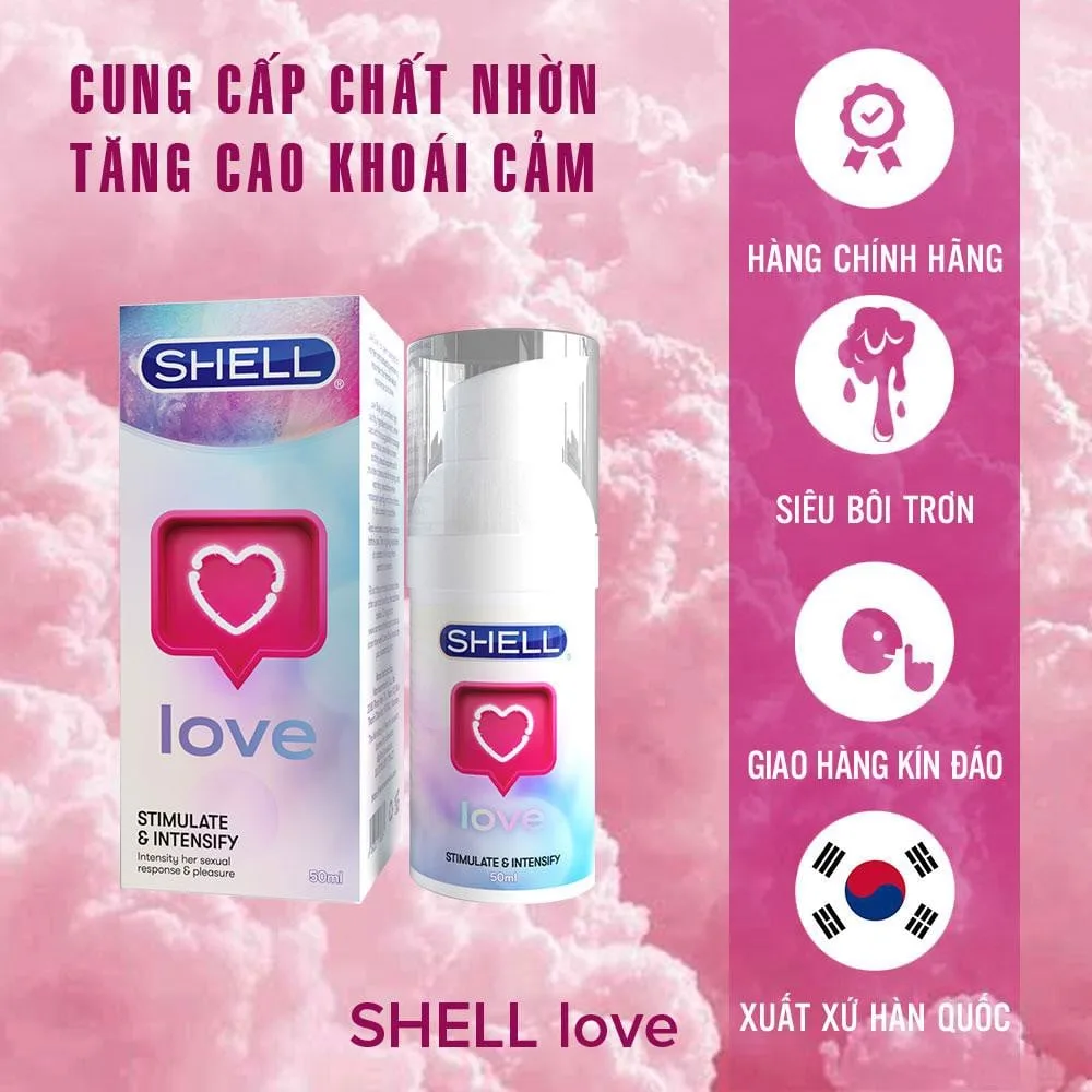 Gel bôi trơn nữ Shell Love 50ml tăng hưng phấn, dưỡng ẩm sâu — ảnh 3