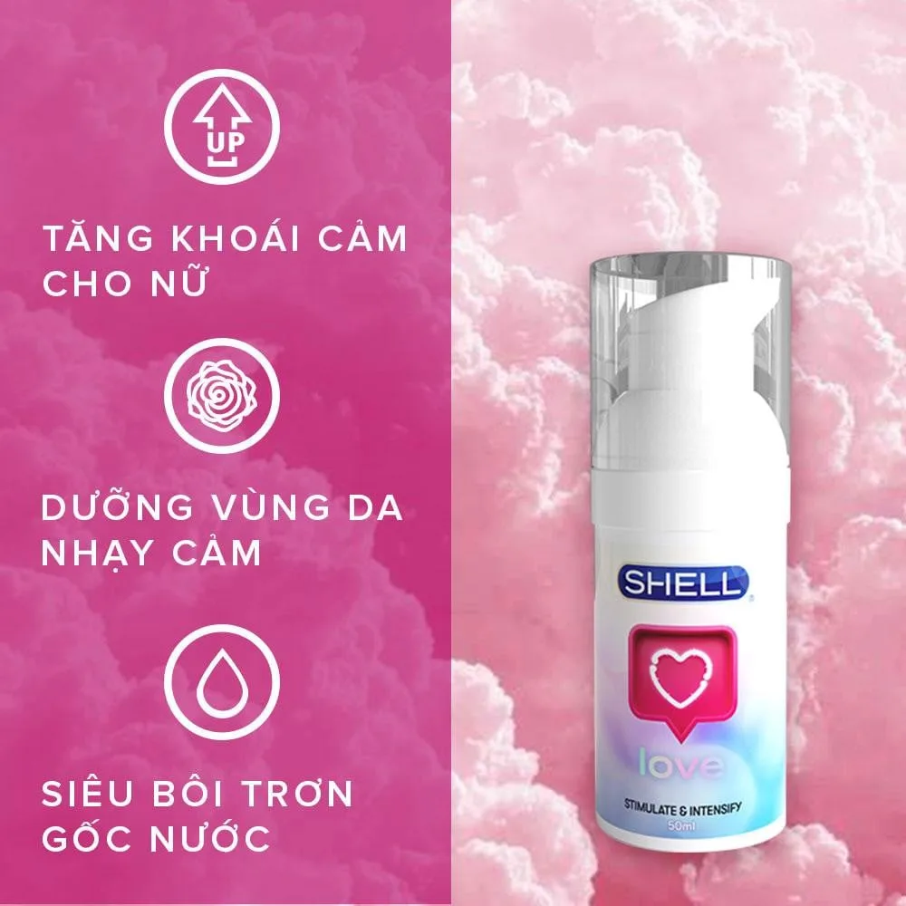Gel bôi trơn nữ Shell Love 50ml tăng hưng phấn, dưỡng ẩm sâu — ảnh 5