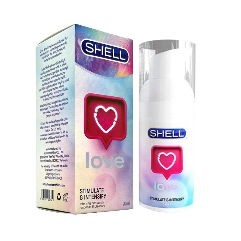 Gel bôi trơn nữ Shell Love 50ml tăng hưng phấn, dưỡng ẩm sâu