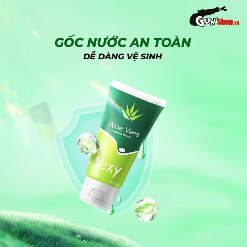 Gel bôi trơn lô hội Lexy Aloe 55ml an toàn mềm mượt tăng khoái cảm — ảnh 6