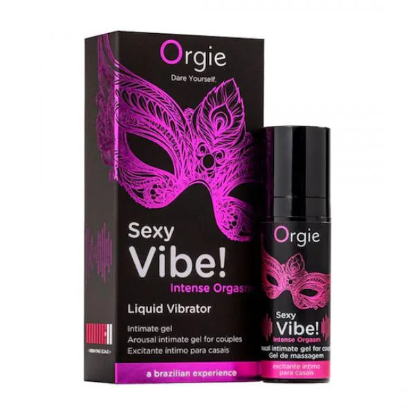 Gel Kích Thích Rung Tê Orgie Sexy Vibe Intense Orgasm 15ml Nóng Lạnh Tăng Khoái Cảm Nữ Giới