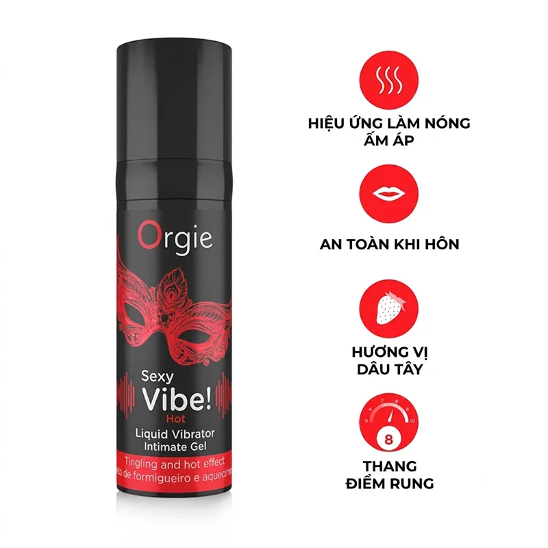 Gel Rung Orgie Sexy Vibe! Hot Làm Nóng Hương Dâu Oral Sex — ảnh 2