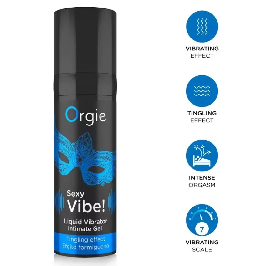 Gel rung tê kích thích Orgie Sexy Vibe Liquid Vibrator 15ml Tăng Khoái Cảm Tức Thì Cho Cả Nam & Nữ — ảnh 2