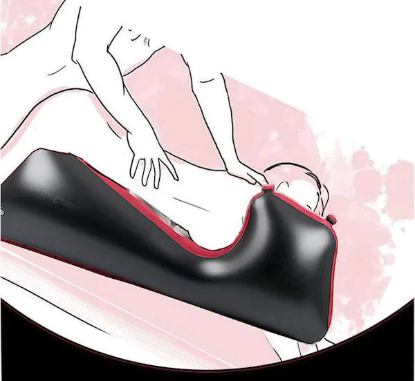 Ghế Bơm Hơi Tình Yêu Có Dây Trói Chân Đệm Gối Quan Hệ Tư Thế Doggy & Nằm Sấp Ghế Bơm Hơi Tình Yêu Có Dây Trói Chân Đệm Gối Quan Hệ Tư — Tư thế nằm sấp có đỡ bụng: Nữ nằm sấp thoải mái, hông được