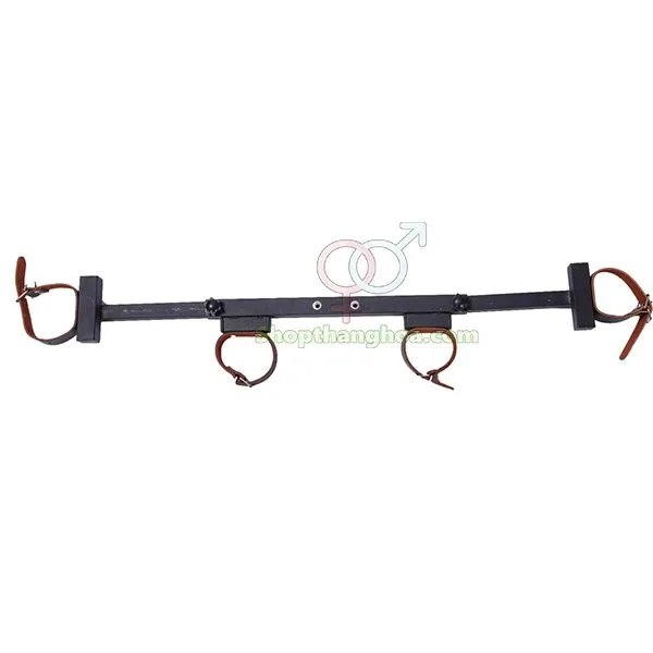 Giá đỡ dương vật giả chữ T kèm dây trói tay chân đa năng — ảnh 4