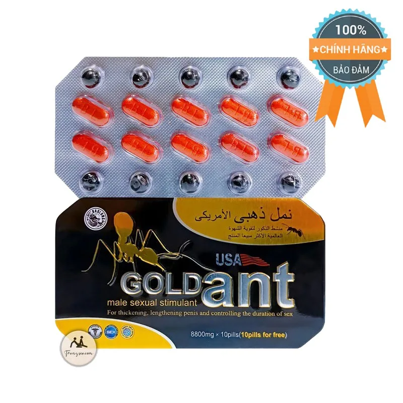 Gold Ant USA chính hãng tăng cường cường dương bền lâu - Kiến Vàng Đen Tây Tạng