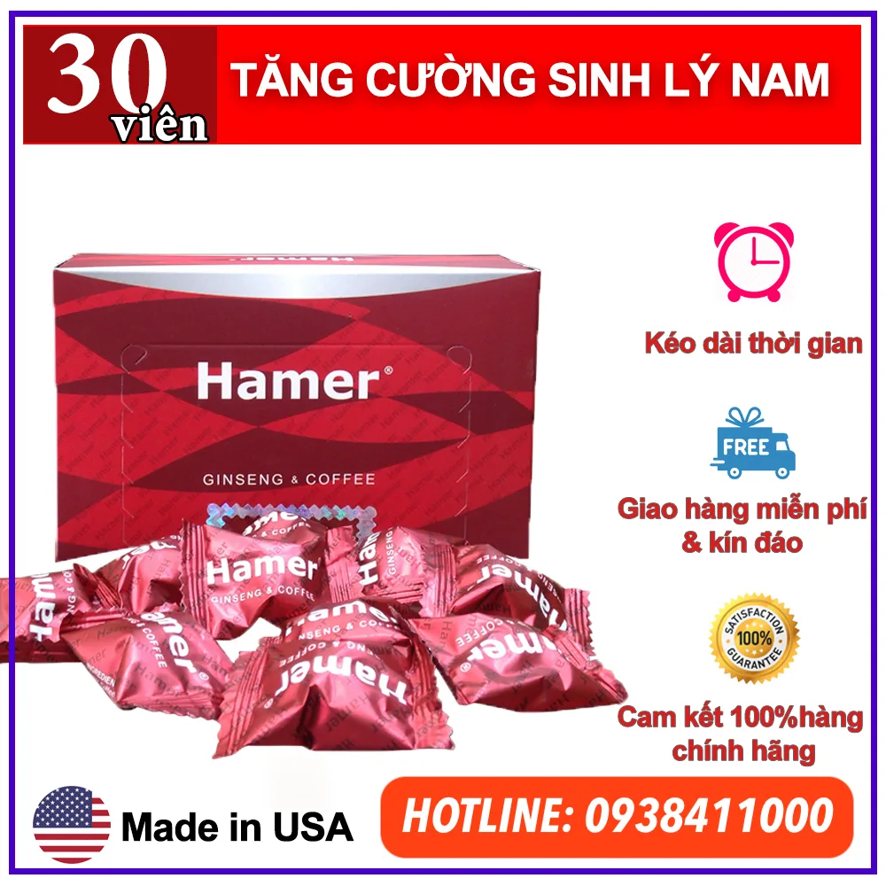 Kẹo sâm Hamer USA tăng cường sinh lý kéo dài thời gian quan — Công dụng vượt trội
