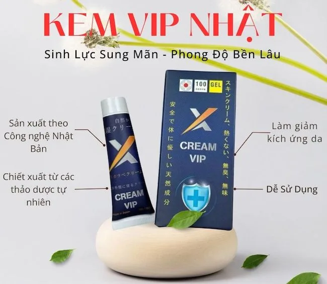 Kem Vip Xanh Cream Vip Nhật Bản Chính Hãng – Hỗ Trợ Nam Giới Lâu Ra Kem Vip Xanh Nhật Bản Chính Hãng – Tăng Cường Sinh Lý Nam — Kem CreamVip Là Gì?