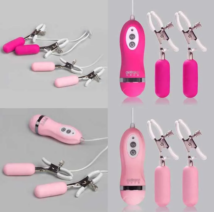Bộ kẹp núm vú đầu ti Omysky kèm trứng rung kích thích ngực nhũ hoa và âm vật Bộ kẹp núm vú đầu ti Omysky kèm trứng rung kích thích ngực — Chất Liệu Cao Cấp – An toàn