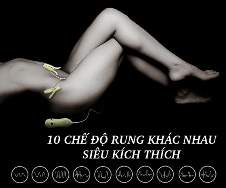 Kẹp Núm Vú OMYSKY 10 Chế Độ Rung – Nipple Clamps Kích Thích Nhũ Hoa & Âm Vật — ảnh 4