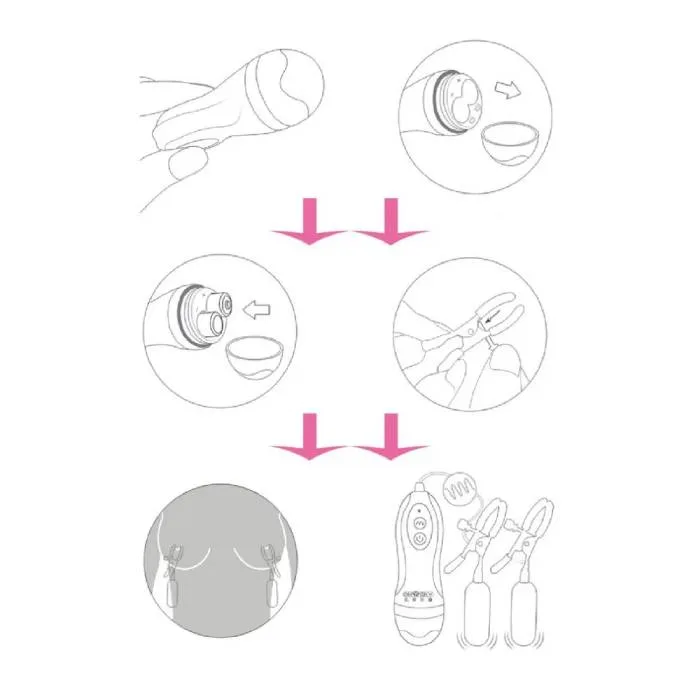 Kẹp Núm Vú OMYSKY 10 Chế Độ Rung – Nipple Clamps Kích Thích Nhũ Hoa & Âm Vật — ảnh 7