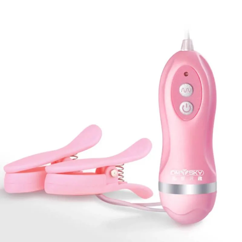Kẹp Núm Vú OMYSKY 10 Chế Độ Rung – Nipple Clamps Kích Thích Nhũ Hoa & Âm Vật — ảnh 2