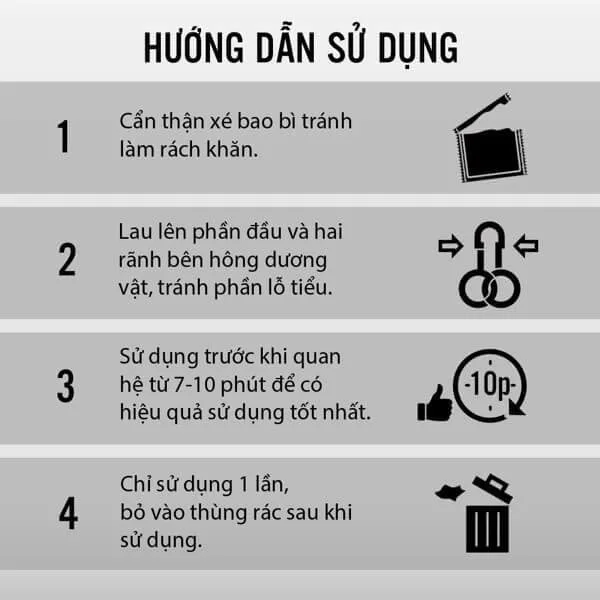 Khăn lau Peineili kéo dài thời gian quan hệ Hộp 12 cái chống xuất tinh sớm — ảnh 3