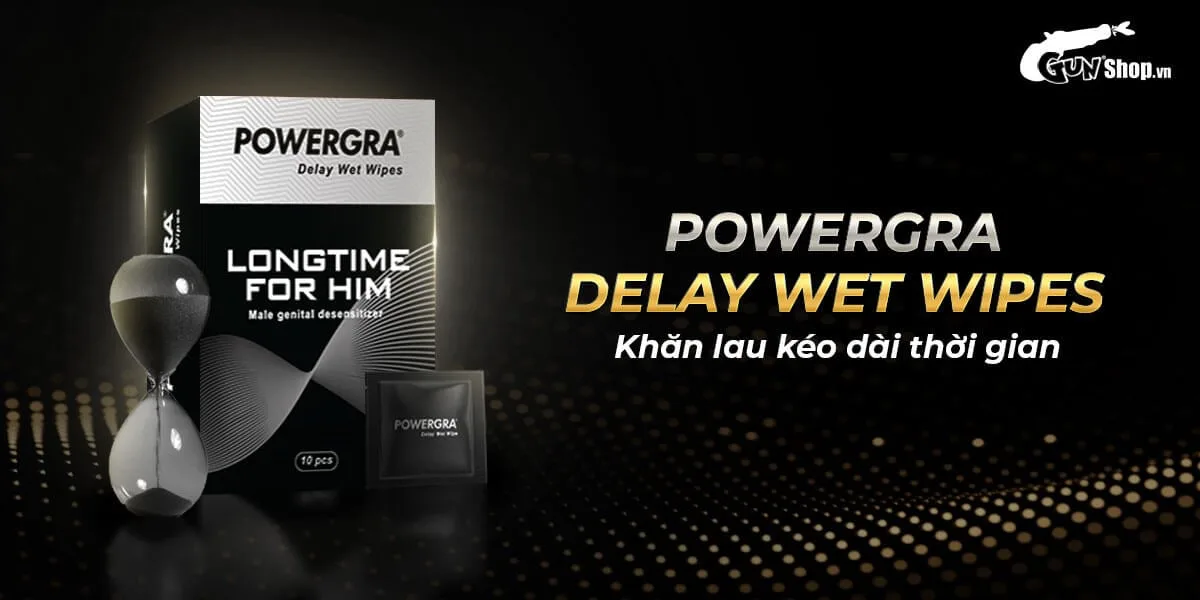 Khăn lau chống xuất tinh sớm Powergra Delay Wet Wipes kéo — Thông số kỹ thuật nổi bật