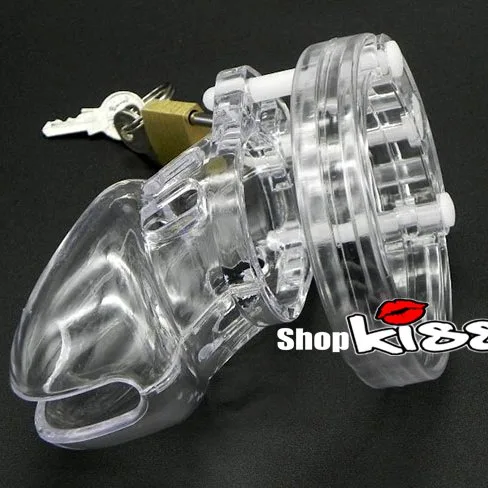 Khóa dương vật bằng nhựa trong suốt — ảnh 3