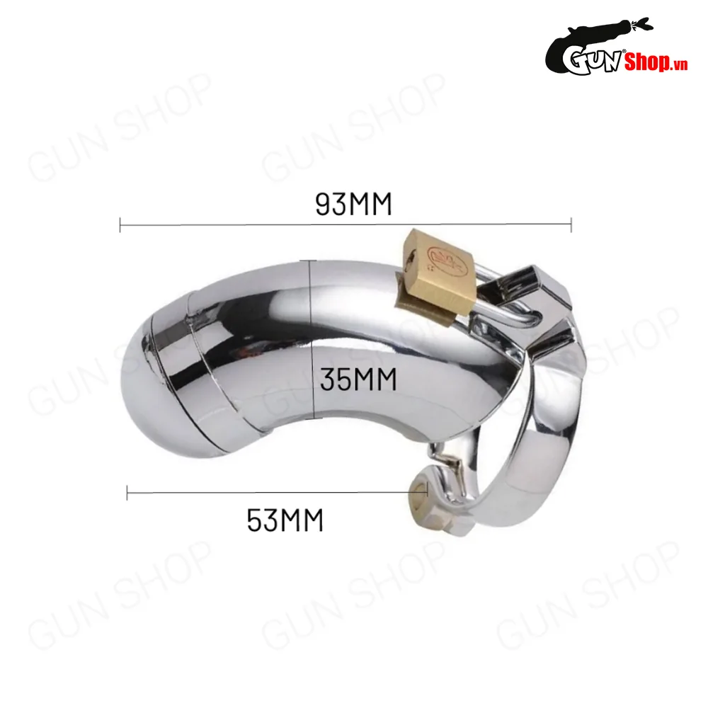 Khóa dương vật inox cao cấp Siêu bền An toàn Cho nam giới — ảnh 3