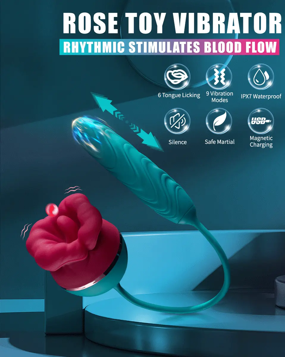 Trứng rung 2 đầu thụt liếm massage mạnh mẽ kích thích khoái cảm — ảnh 3