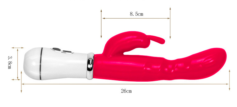 Dương vật giả silicon rung mạnh giá rẻ có nhánh massage điểm G vibrator — ảnh 3