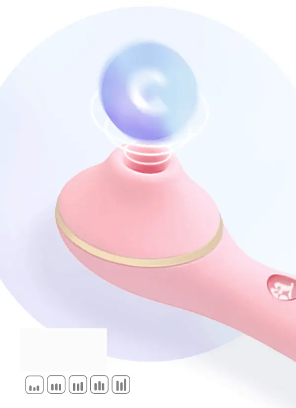 Máy Massage Vùng Kín KISTOY POLLY PLUS 2 Đầu Rung Hút Mạnh — ảnh 3