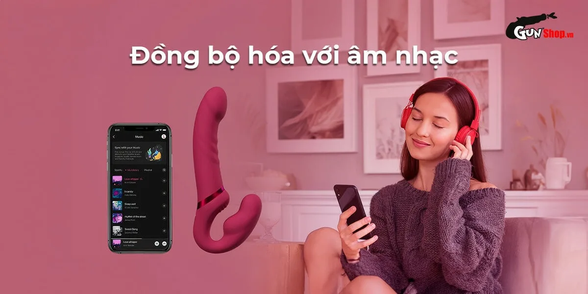Dương vật giả Lovense Lapis 2 đầu điều khiển app cho les — hình 3