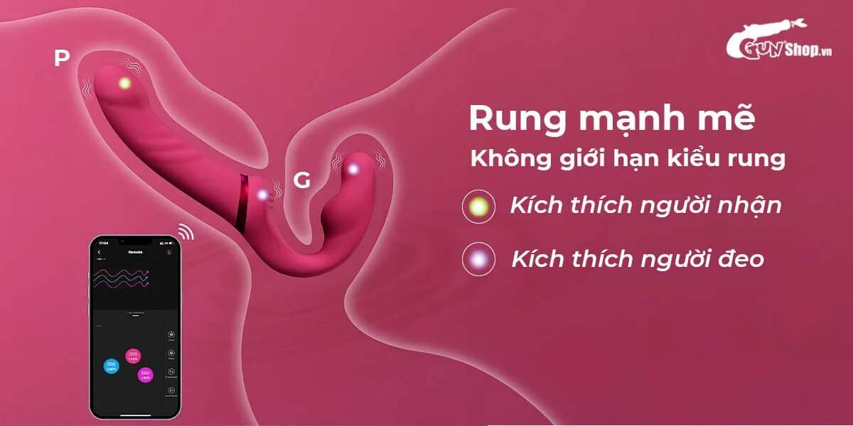 Dương vật giả Lovense Lapis 2 đầu điều khiển app cho les — hình 4