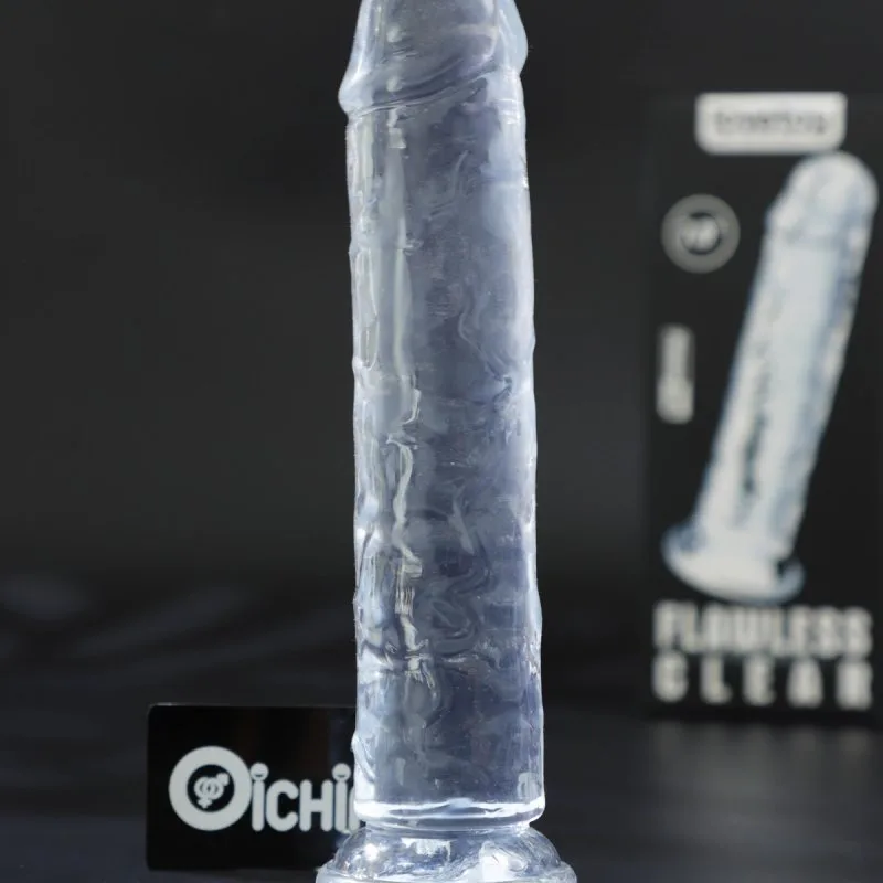 Lovetoy Flawless Clear 7 inch không bìu silicone mềm mịn
