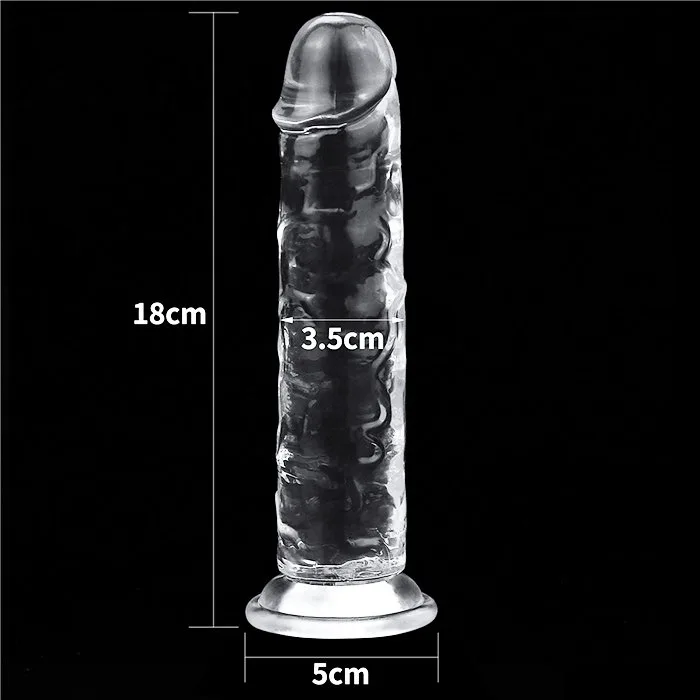 Lovetoy Flawless Clear 7 inch không bìu silicone mềm mịn — ảnh 7
