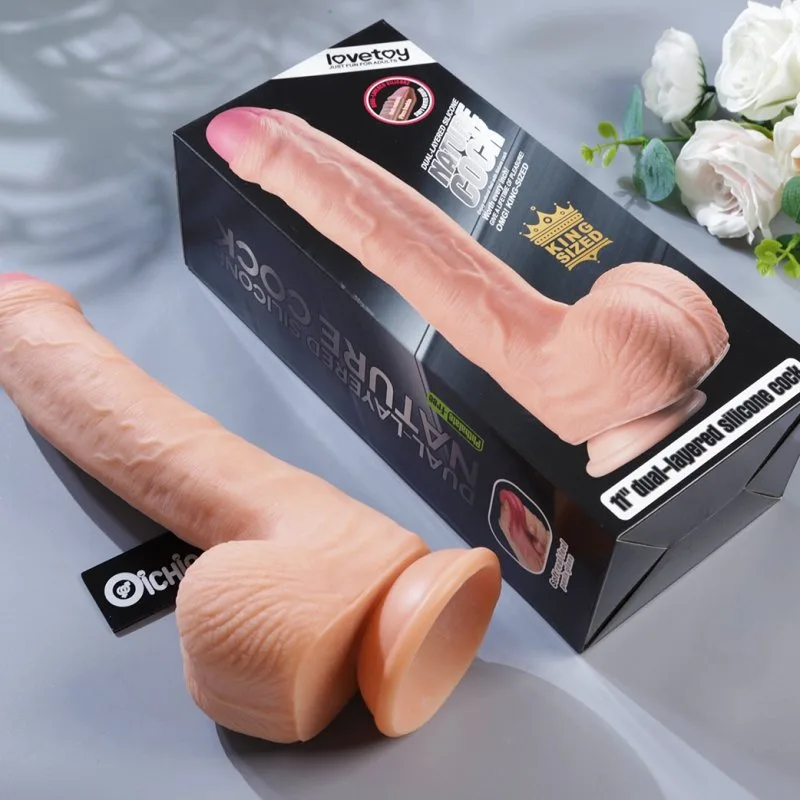 Lovetoy Nature Cock 11 inch 2 lớp mềm mịn hàng khủng — ảnh 2