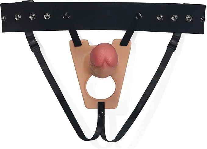 Dương vật giả rỗng siêu mềm Lovetoy Rodeo dây đeo thoải mái — hình 2