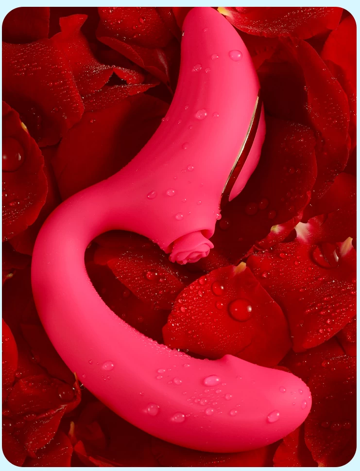 Máy massage Loving World Rose cao cấp kích thích nhánh hoa — Thiết kế tinh tế, chất liệu an toàn tuyệt đối