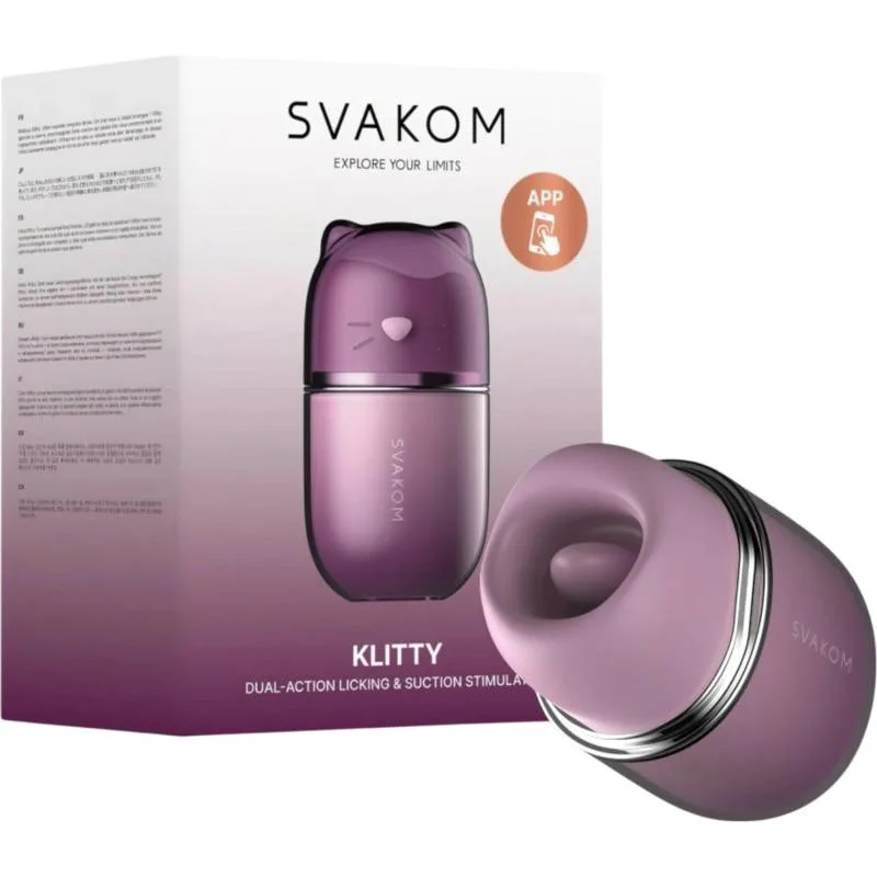 Svakom Klitty lưỡi liếm 3 in 1 rung hút liếm điều khiển qua app massage âm vật — ảnh 3
