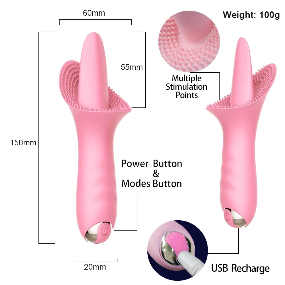 Lưỡi liếm silicon mềm 10 chế độ rung siêu kích thích cực đã — ảnh 3