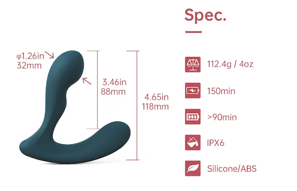 Magic Motion Solstice X máy mát xa hậu môn cao cấp điều — Thông số kỹ thuật nổi bật