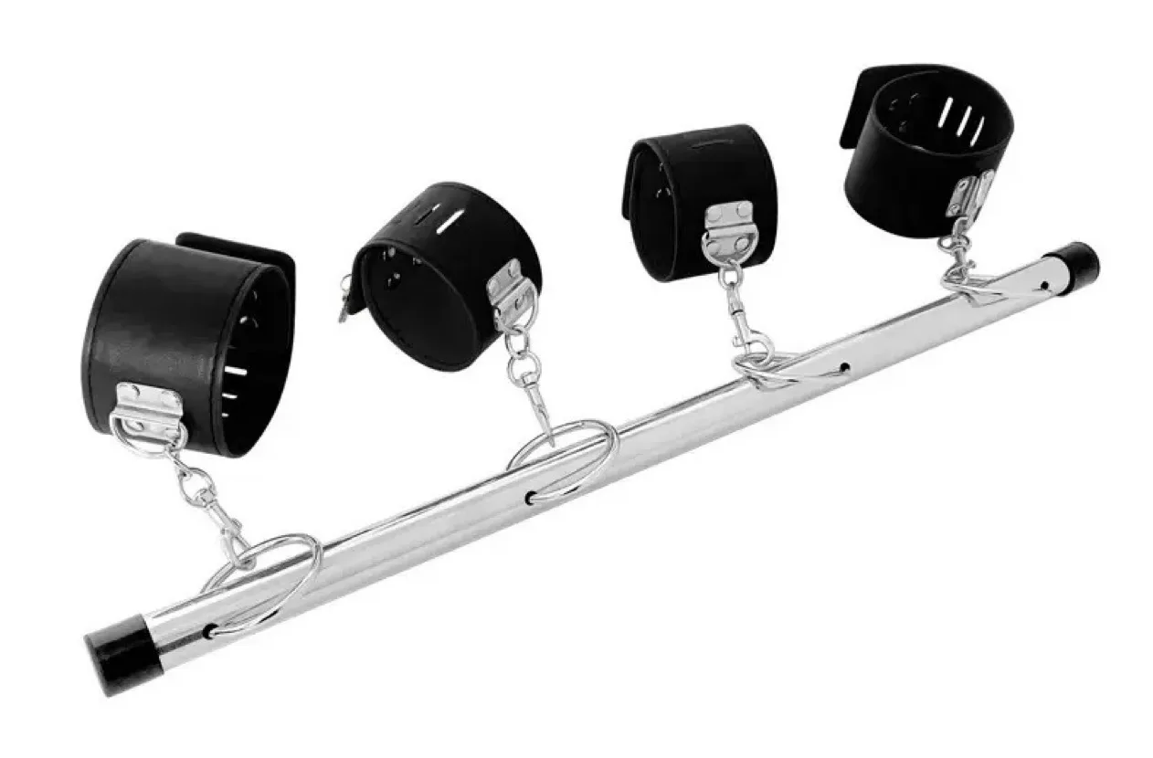 Còng tay chân cố định bằng đòn sắt – Sextoy bạo dâm BDSM — ảnh 5