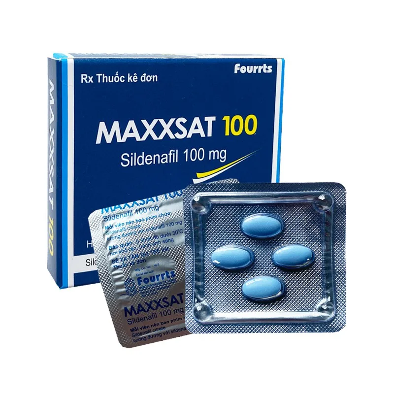Maxxsat 100 Sildenafil Cường dương kéo dài thời gian Nam