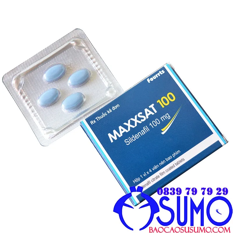 Maxxsat 100 Sildenafil Cường dương kéo dài thời gian Nam — ảnh 2