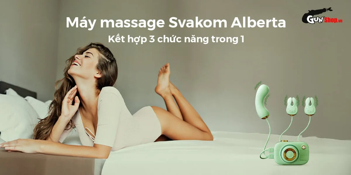 Máy bú hút Svakom Alberta 3 đầu kích thích đỉnh cao tiện lợi — ảnh 2