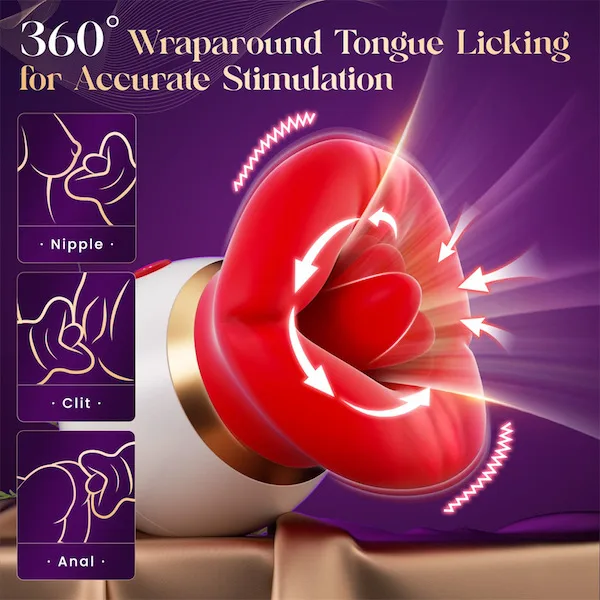 Máy rung hút kèm lưỡi bú liếm 3 in 1 massage kích thích điểm G — ảnh 4