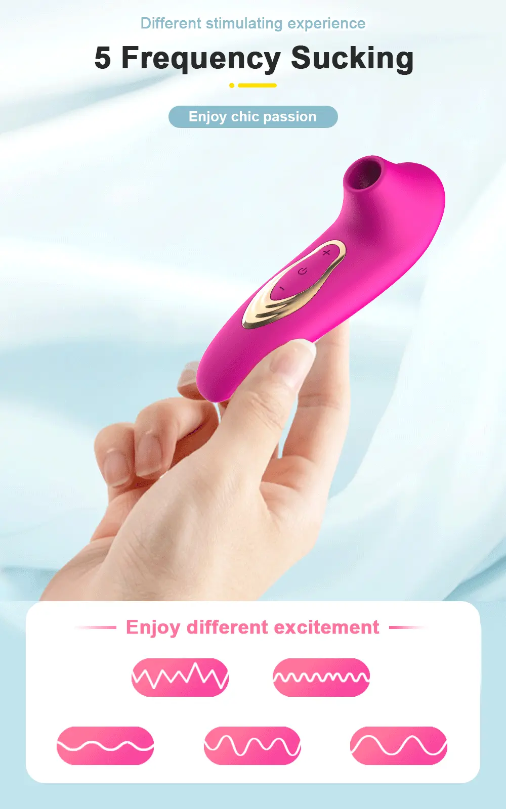 Máy bú mút cao cấp đa chức năng kích thích điểm G nữ giá tốt — ảnh 4