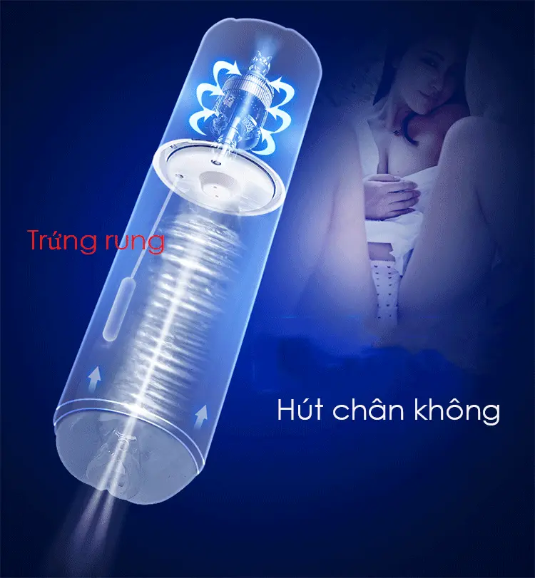 Máy bú mút dương vật tự động mini có sưởi ấm Air Jet tiện lợi — ảnh 5