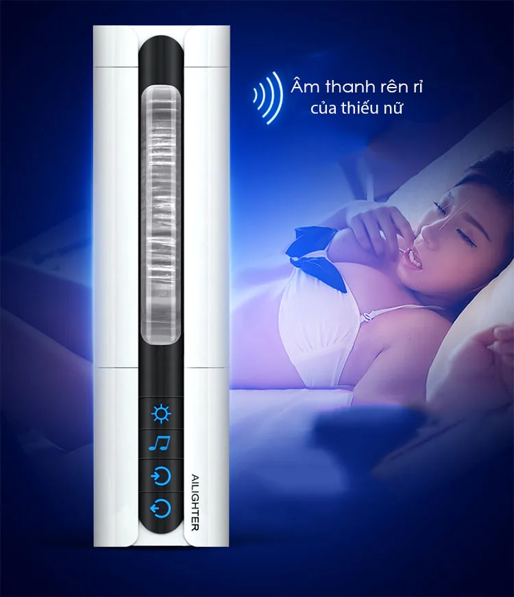 Máy bú mút dương vật tự động mini có sưởi ấm Air Jet tiện — hình 12